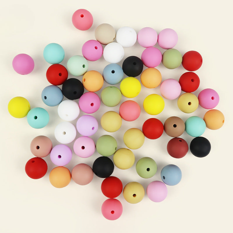 Creative 15mm Silicone Bead DIY for Beadable-50PCS