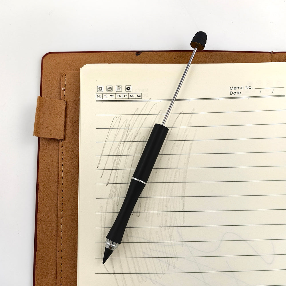 Creative Beadable Pencils Metal Colored Eternity With Eraser-2PCS