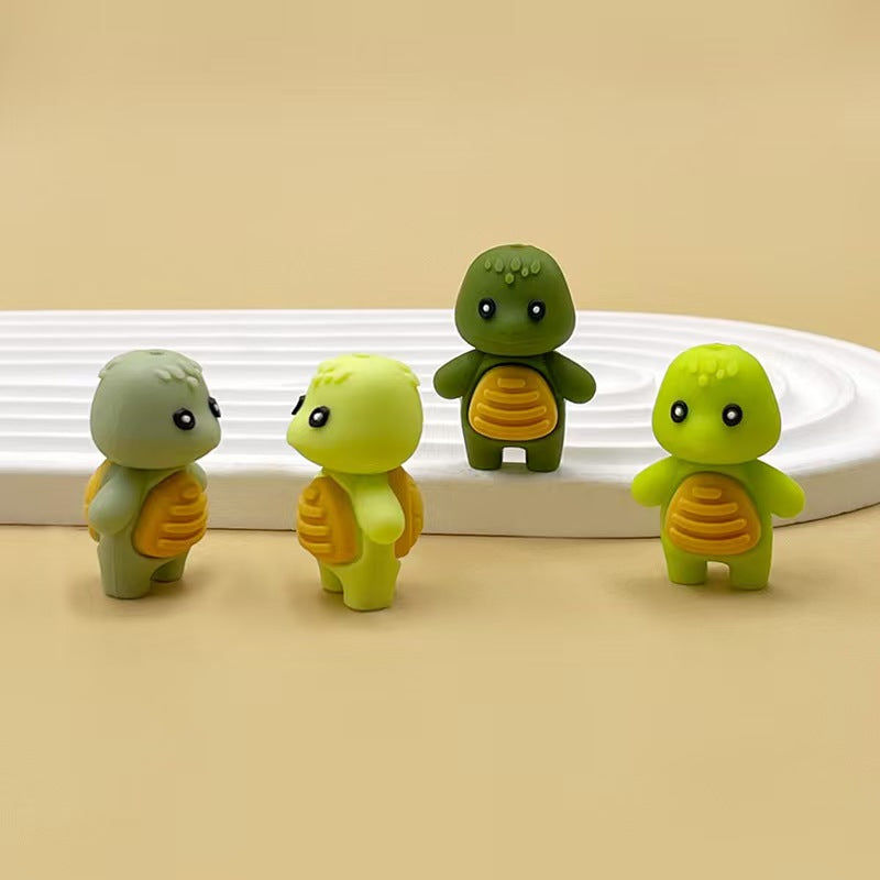3D Colorful Cute Little Dinosaur Beads-10PCS