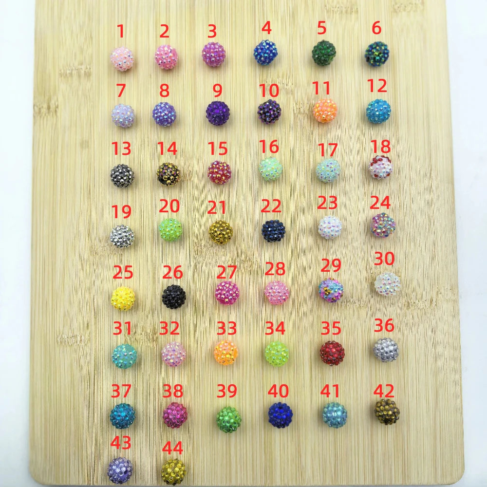 16MM Acrylic Rhinestone Beads