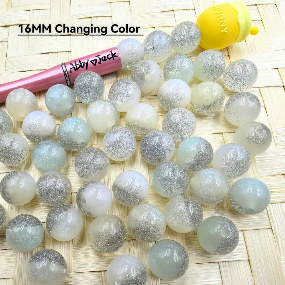 16MM Changing Color Acrylic Beads
