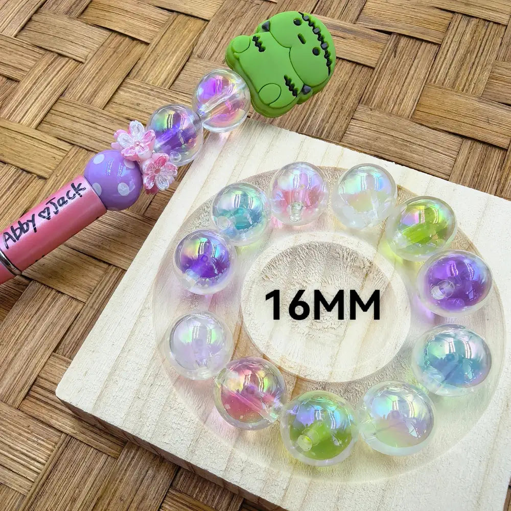 16MM Double Layer Multi-Color with UV Coating Acrylic Bead