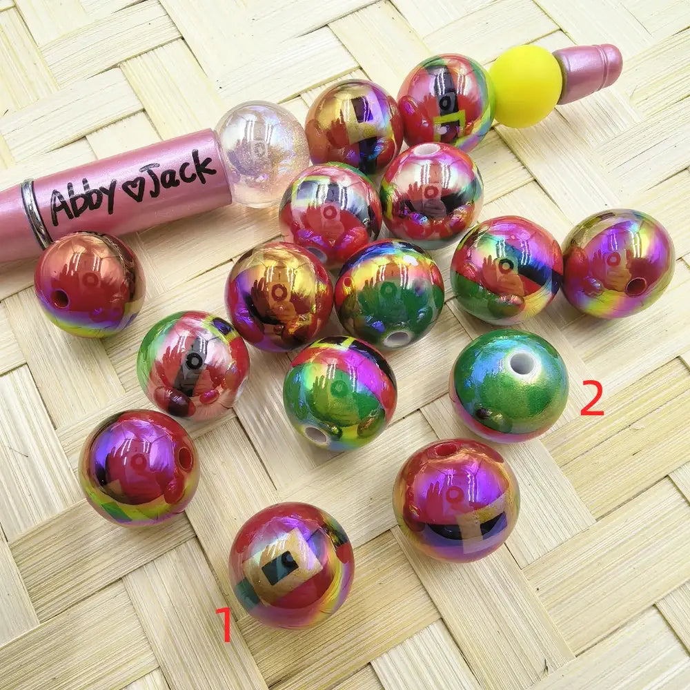 16MM Santa's Belt Acrylic Beads