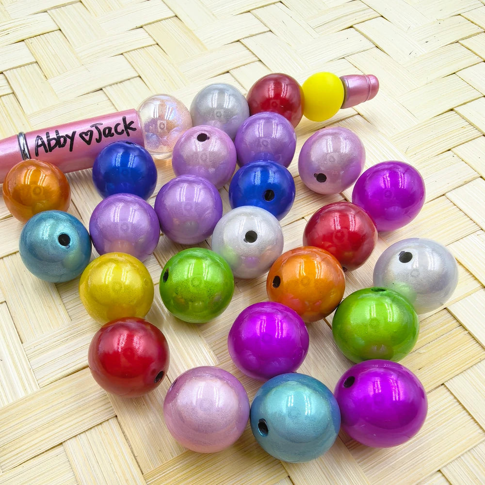 16MM Solid Color Acrylic Beads
