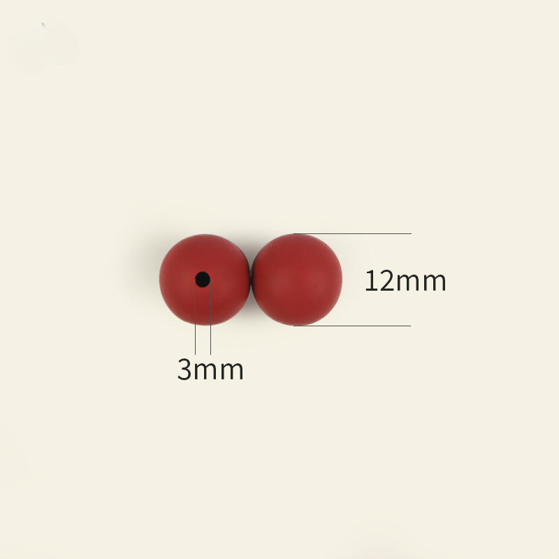 Creative 12mm Silicone Beads DIY for Beadable-50PCS