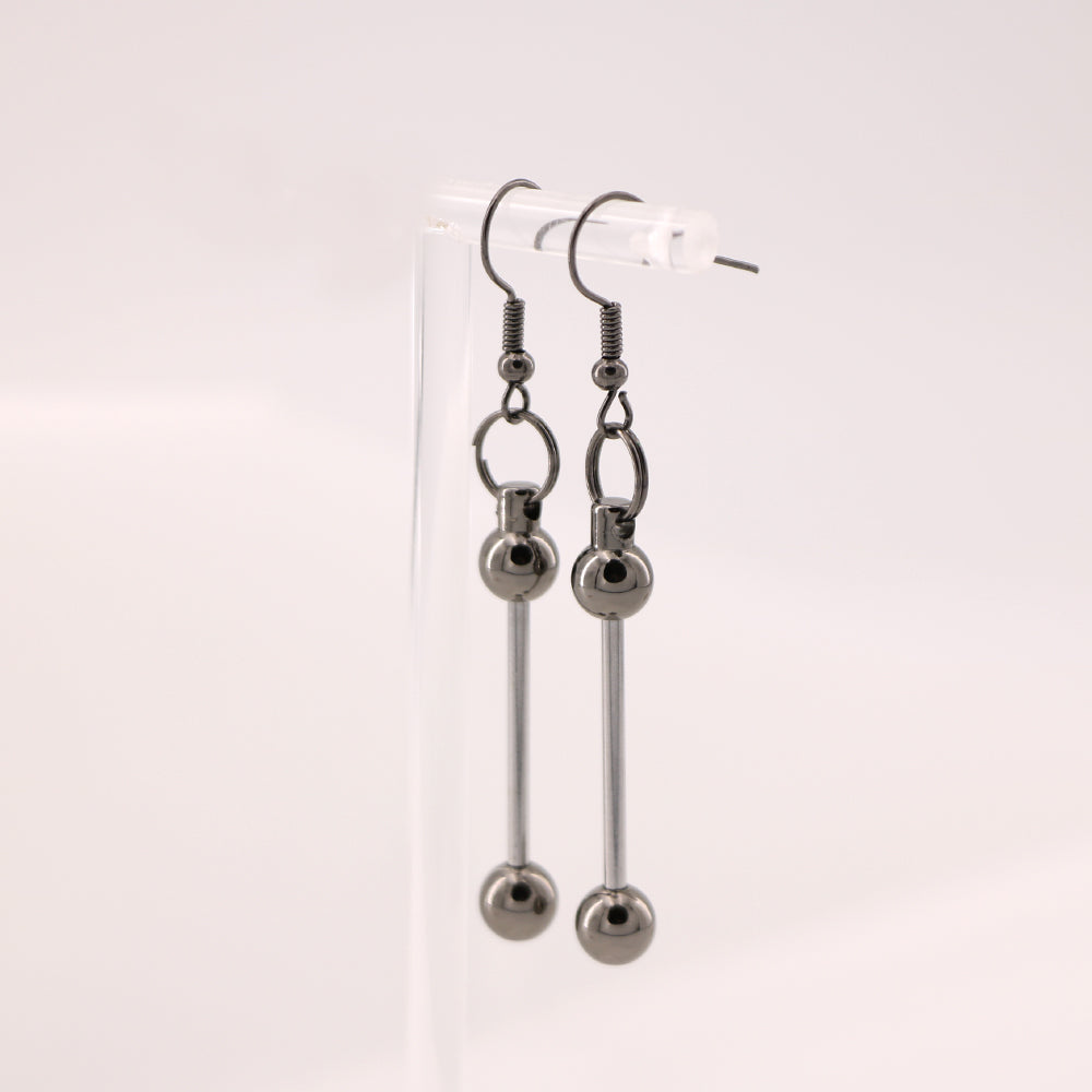 Creative Beadable Earrings DIY Short Beadable Bar-1 PAIR