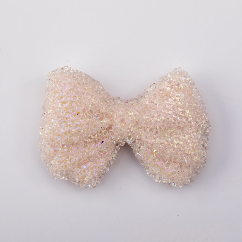 Acrylic Large Bow Tie, Sugar Bead String-2PCS