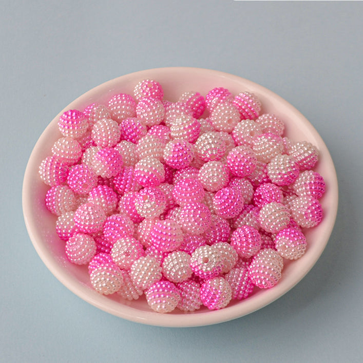 Two Color Gradient DIY Beading Material Acrylic Beads10MM-200PCS