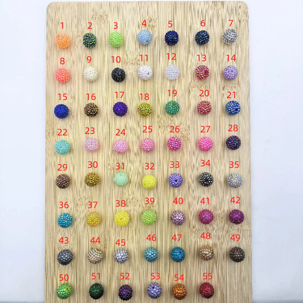 20MM Acrylic Rhinestone Beads