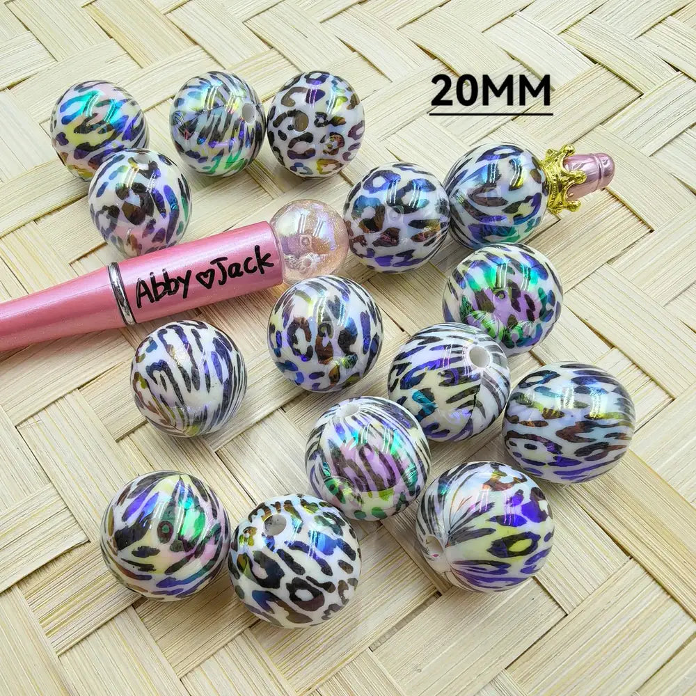20MM Leopard Acrylic Beads