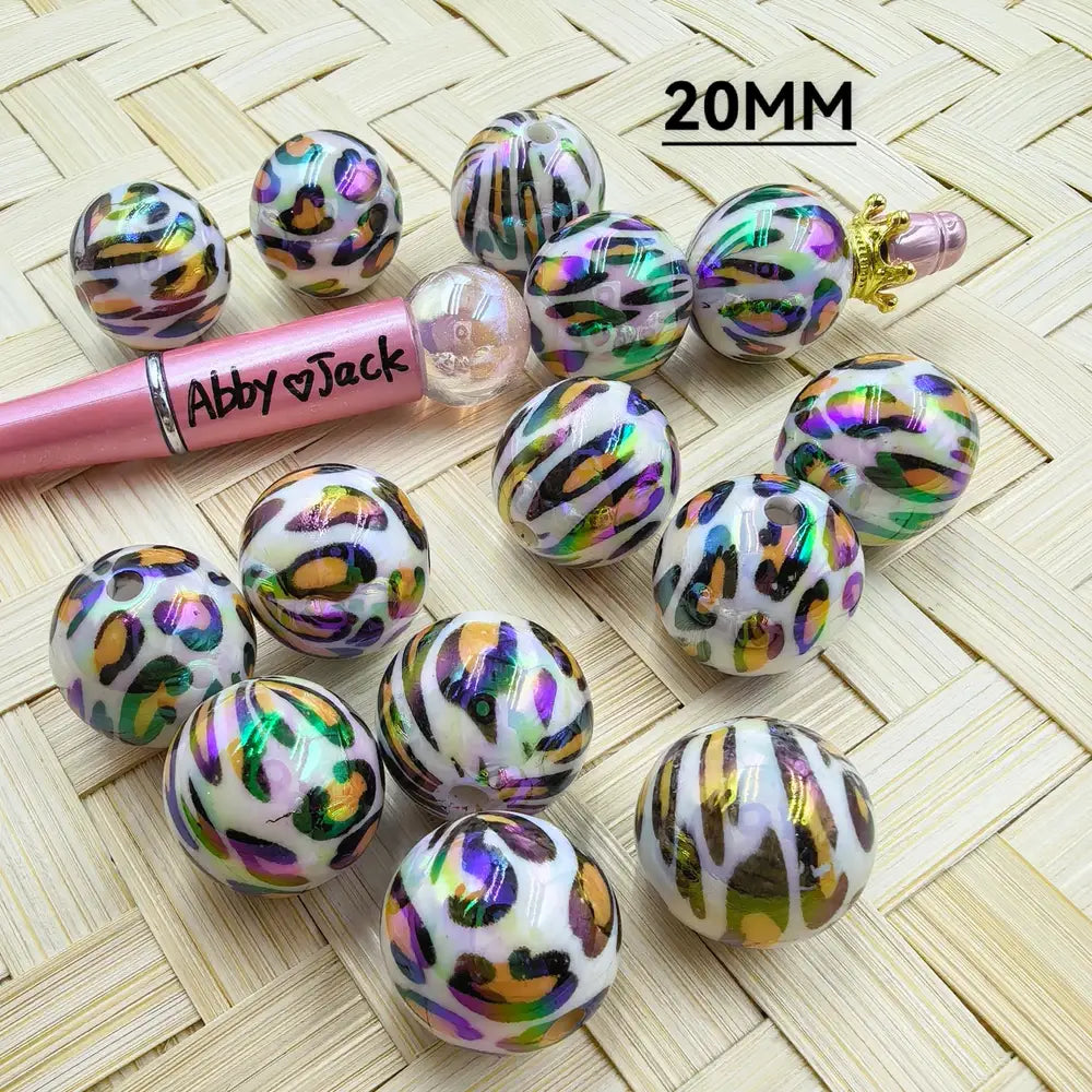 20MM Leopard Acrylic Beads