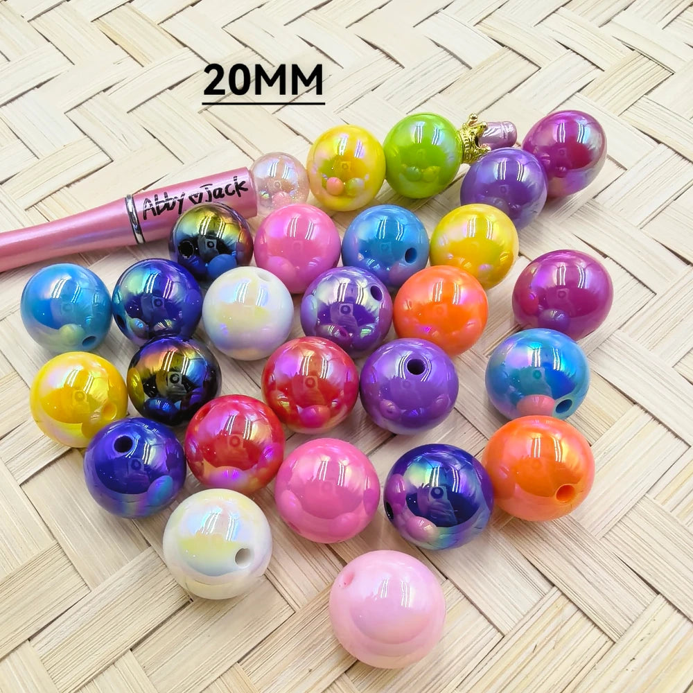 20MM Solid Color Acrylic Beads