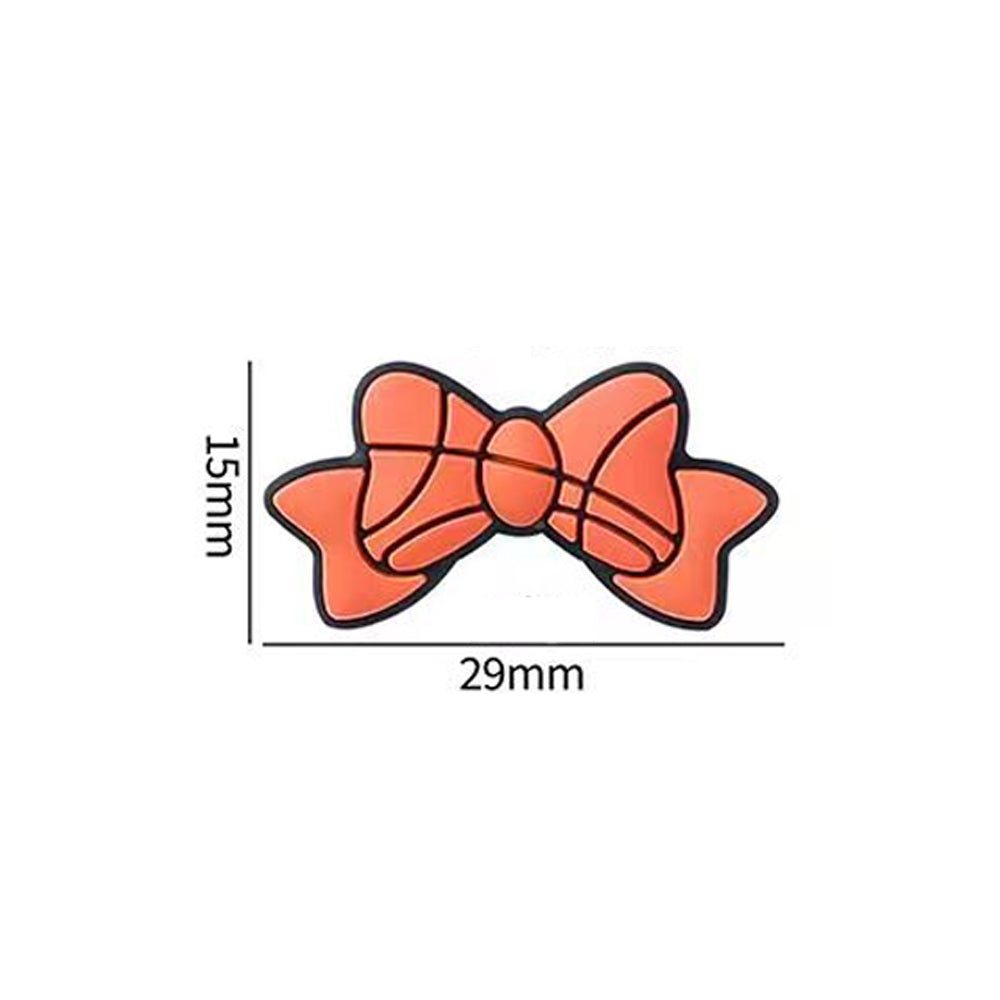 3D Cartoon Bowknot Ball Pattern Silicone Beads-10PCS