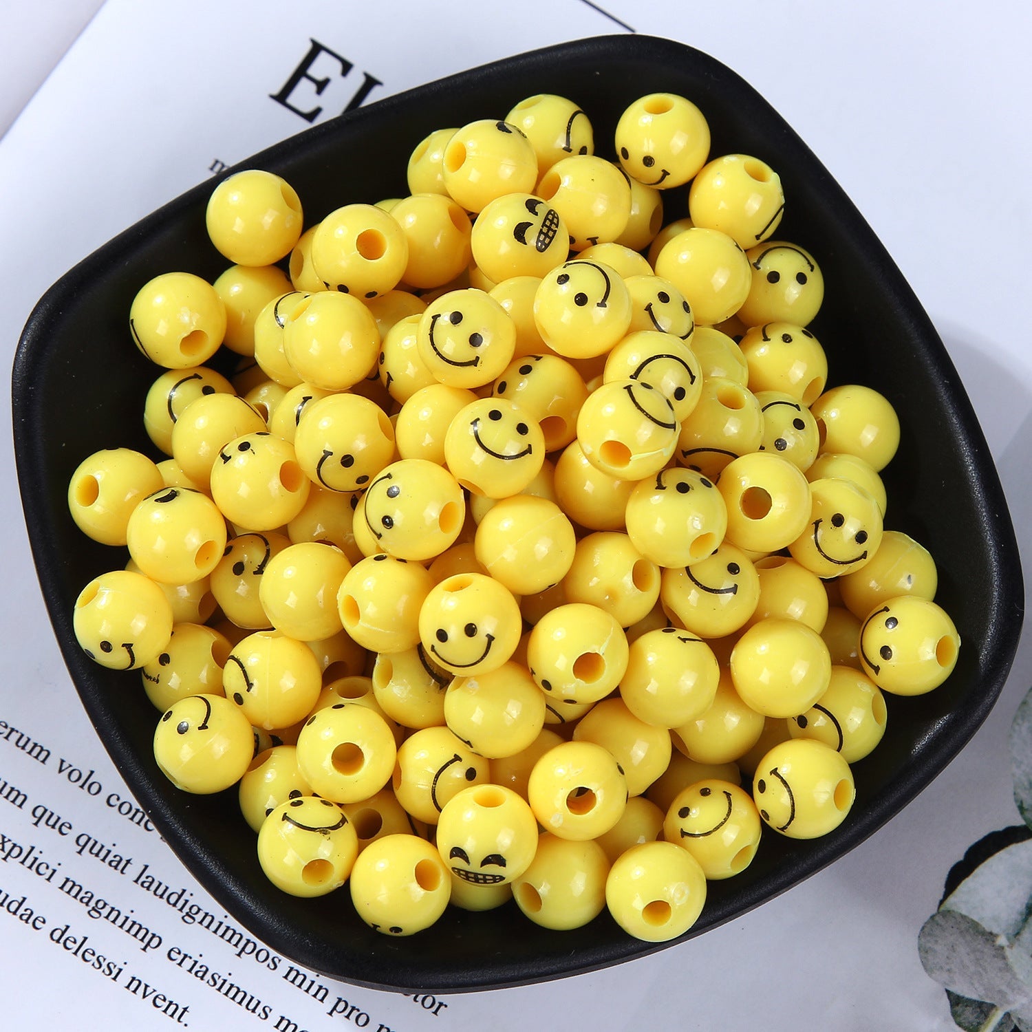 Creative Smiley Emoticons String Beads-100PCS