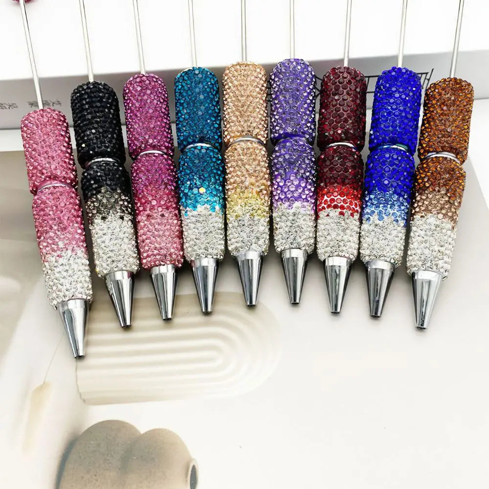 Beadable Pens with Heavy Duty Diamond Inlaid Covered the Entire Pen