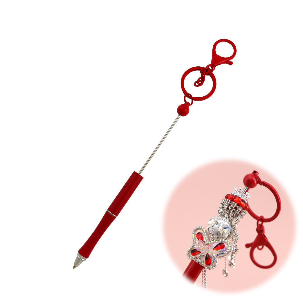 Creative Beadable Pens Handcrafts DIY Keychain Bar-2PCS