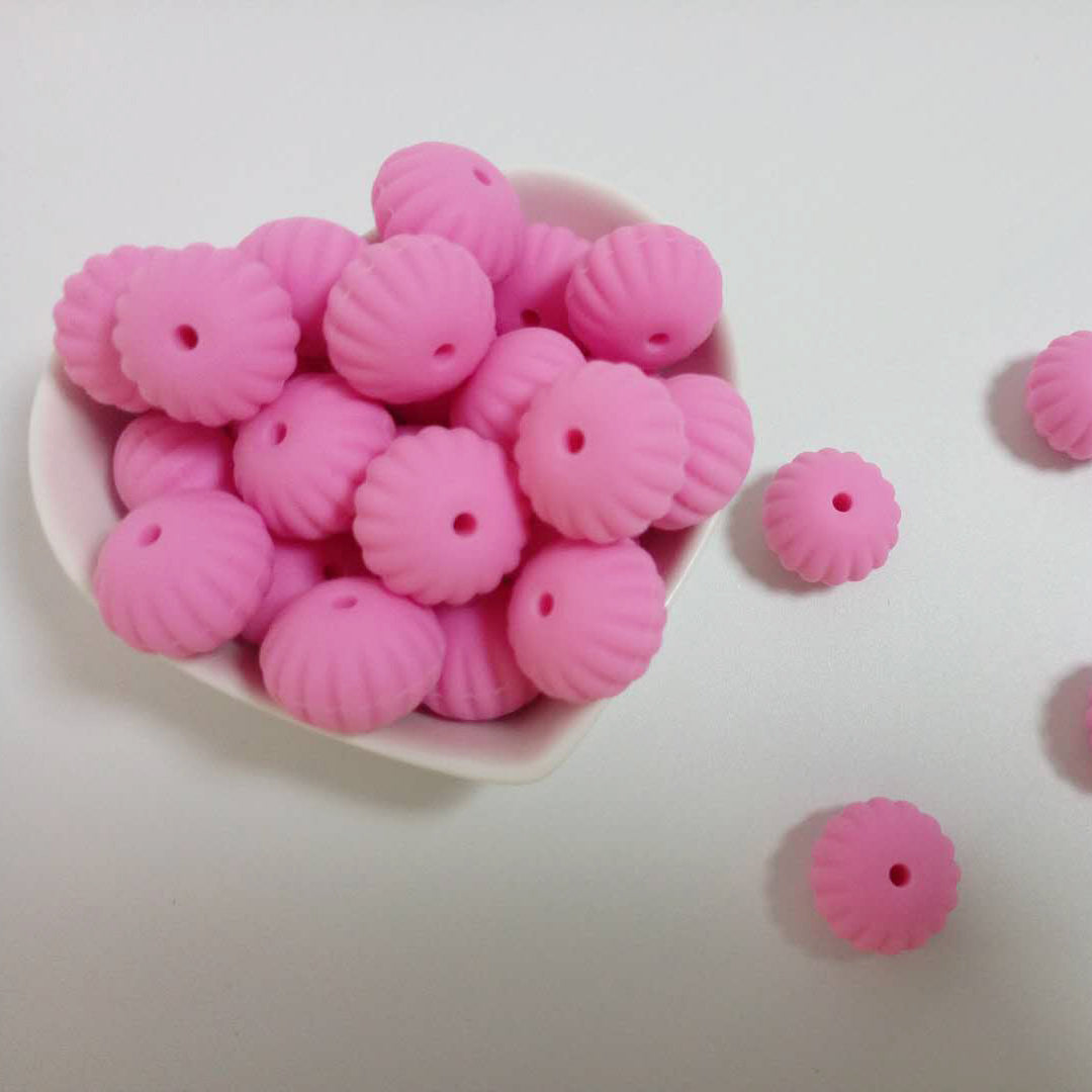 Creative 15MM Pumpkin Silicone Beads-25PCS
