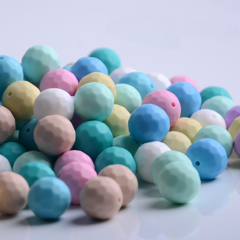Creative Rhombus Multicolor Silicone Beads-30PCS