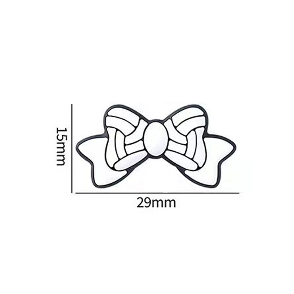 3D Cartoon Bowknot Ball Pattern Silicone Beads-10PCS