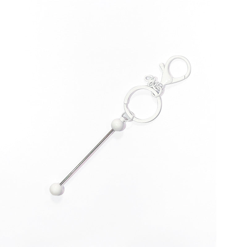 Creative Beadable DIY Metal Keychain Bar-2PCS