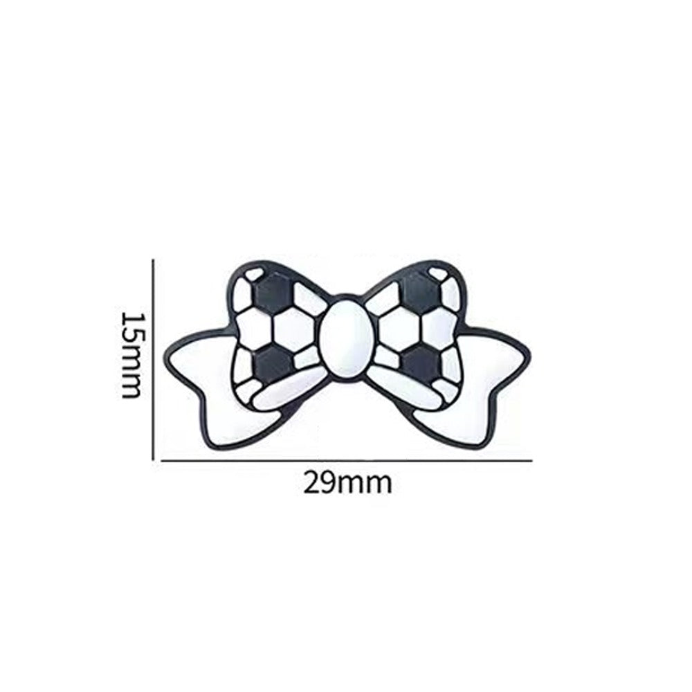 3D Cartoon Bowknot Ball Pattern Silicone Beads-10PCS