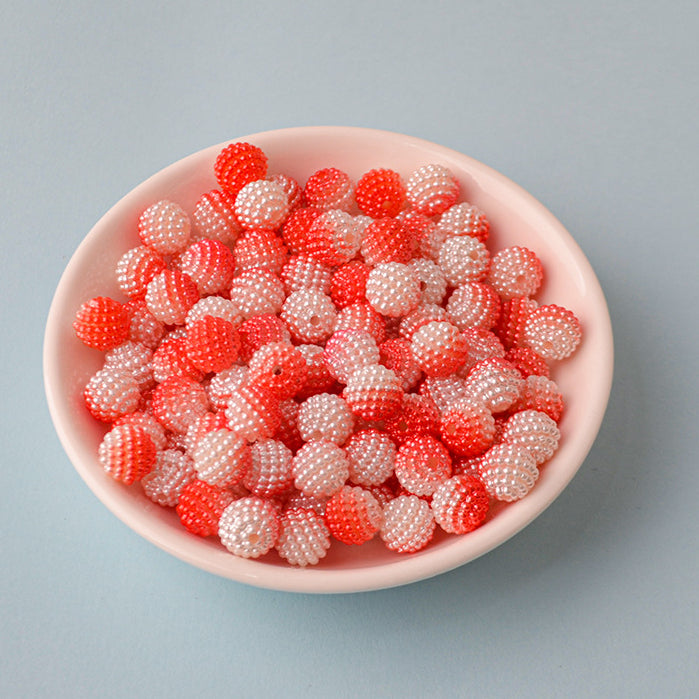 Two Color Gradient DIY Beading Material Acrylic Beads10MM-200PCS