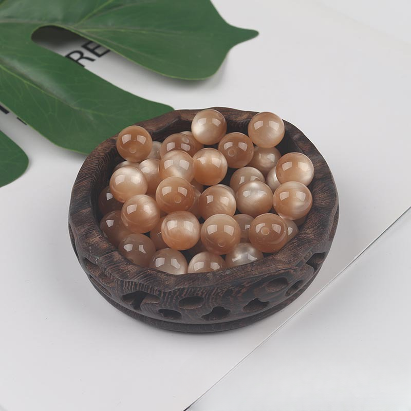 Creative 16mm Resin Imitation Colorful Opal Beads-50PCS