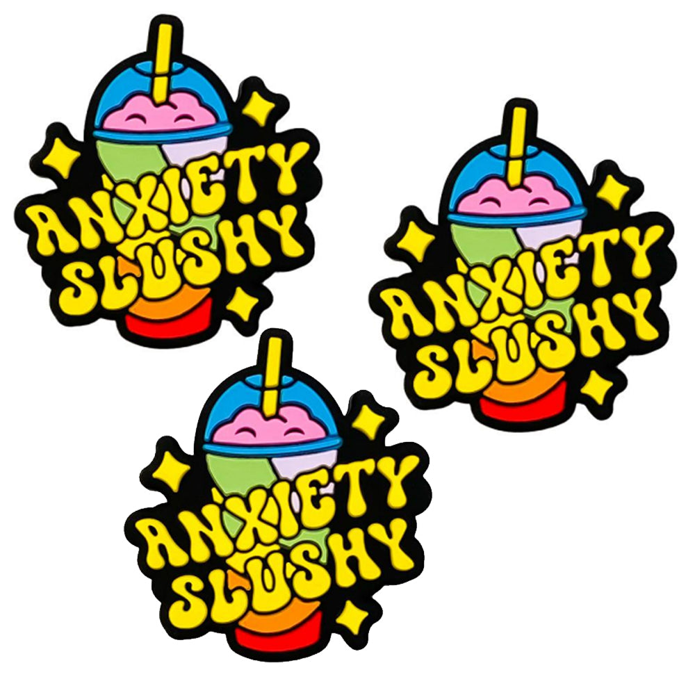 Cartoon Letter Beverage Pattern Silicone Beads-10PCS