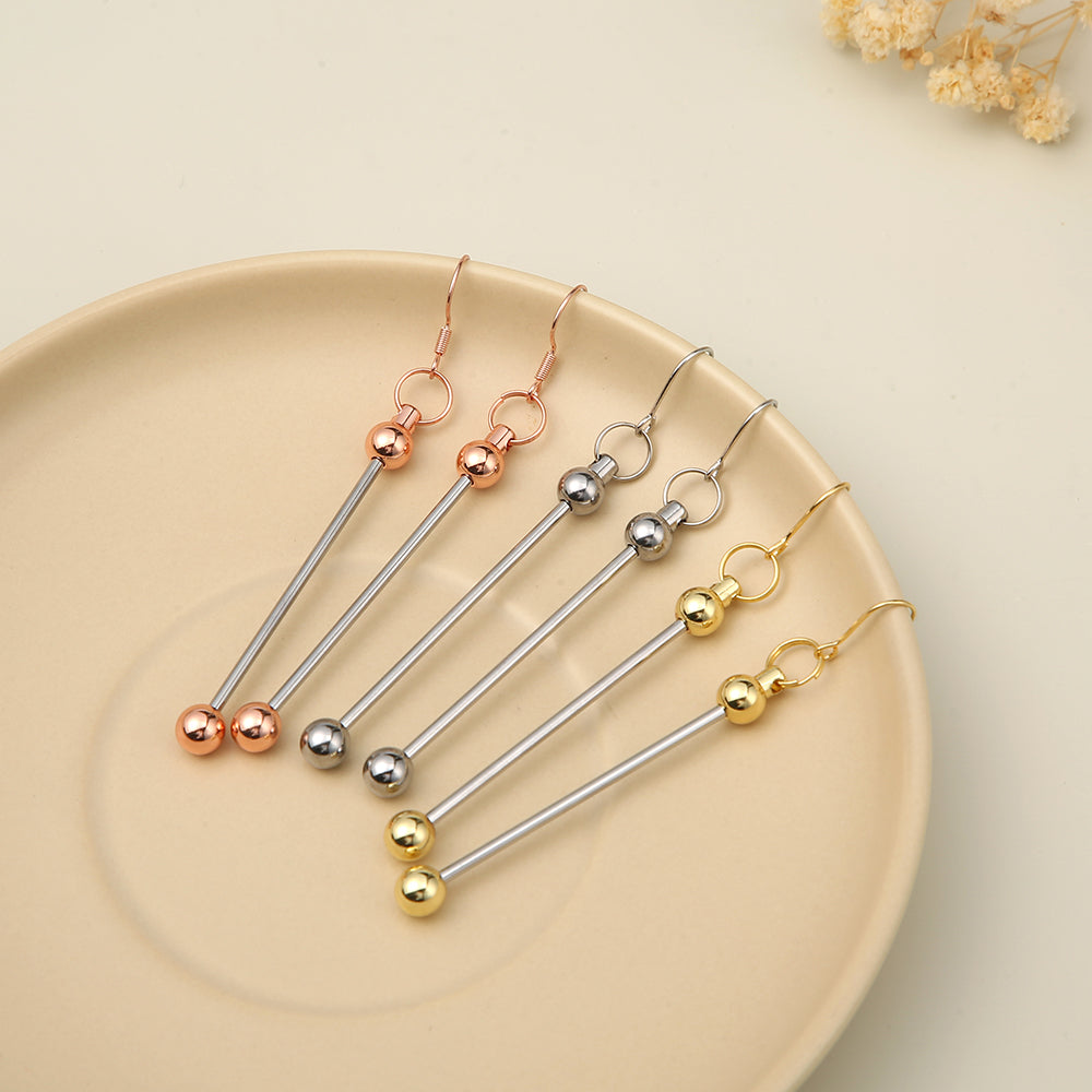 Creative DIY Beadable Earring Bars-1 Pair
