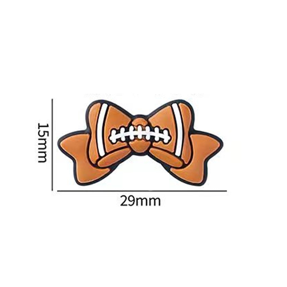 3D Cartoon Bowknot Ball Pattern Silicone Beads-10PCS