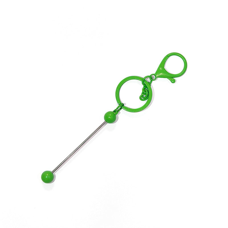 Creative Beadable DIY Metal Keychain Bar-2PCS