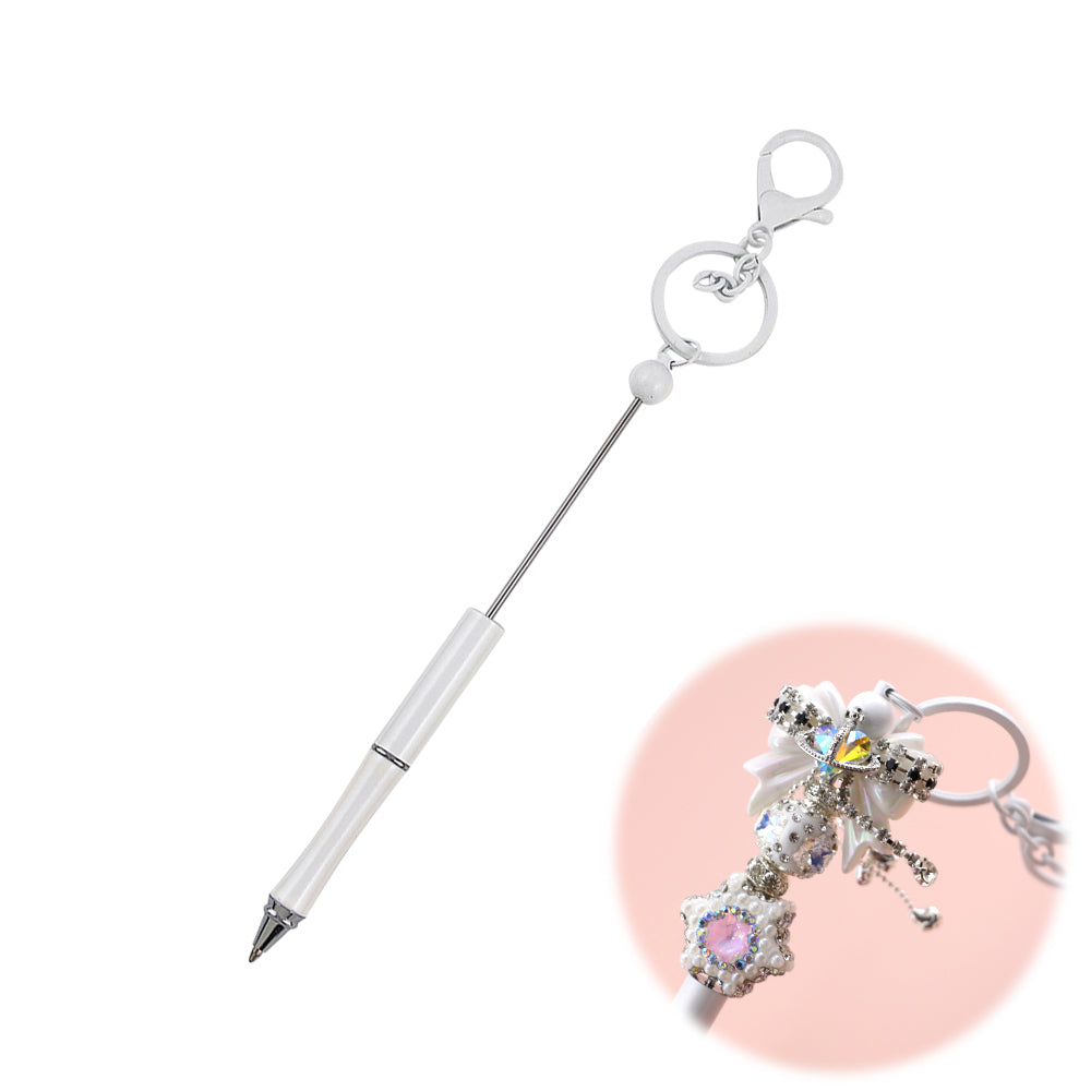 Creative Beadable Pens Handcrafts DIY Keychain Bar-2PCS