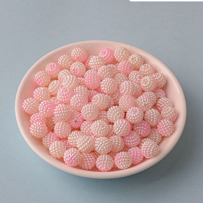 Two Color Gradient DIY Beading Material Acrylic Beads10MM-200PCS