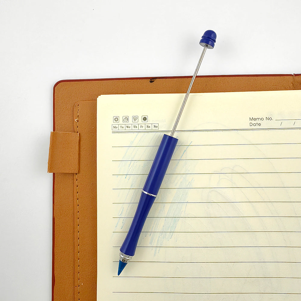 Creative Beadable Pencils Metal Colored Eternity With Eraser-2PCS