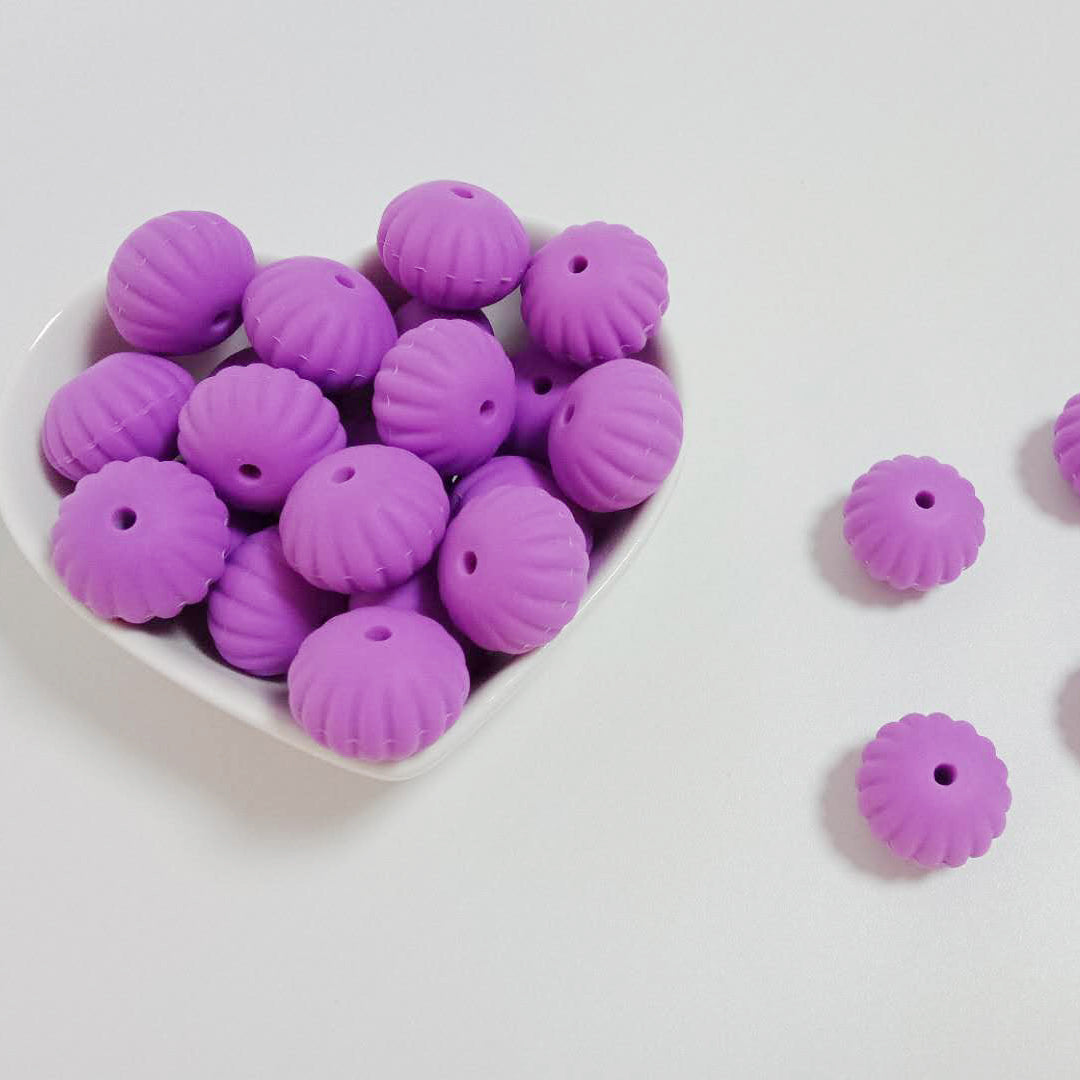 Creative 15MM Pumpkin Silicone Beads-25PCS