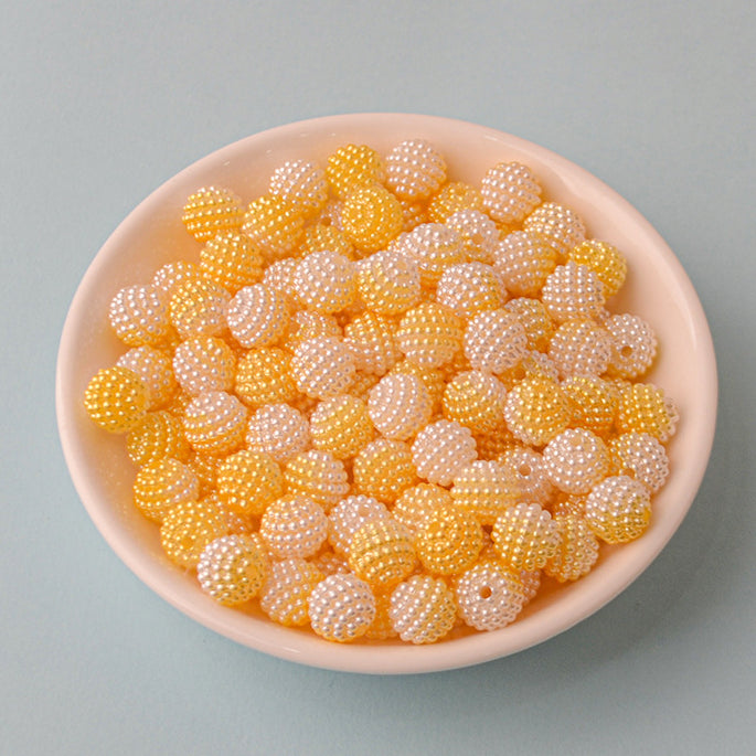 Two Color Gradient DIY Beading Material Acrylic Beads10MM-200PCS