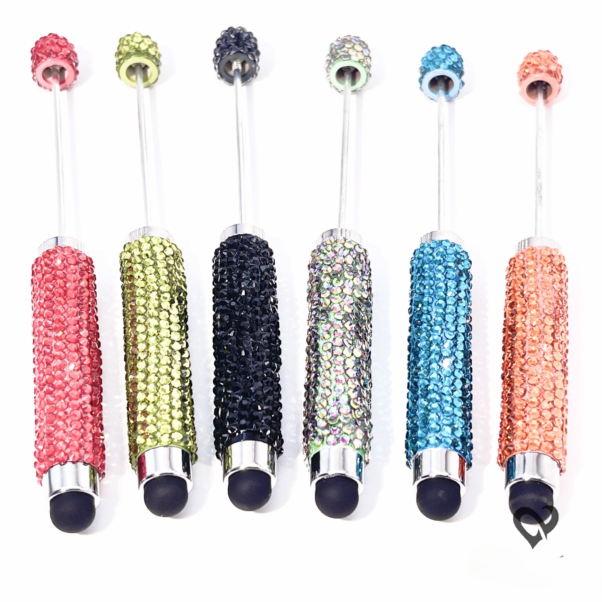 Creative Hand-set Diamond-encrusted Touchscreen Multi-purpose Ballpoint Pen-2PCS
