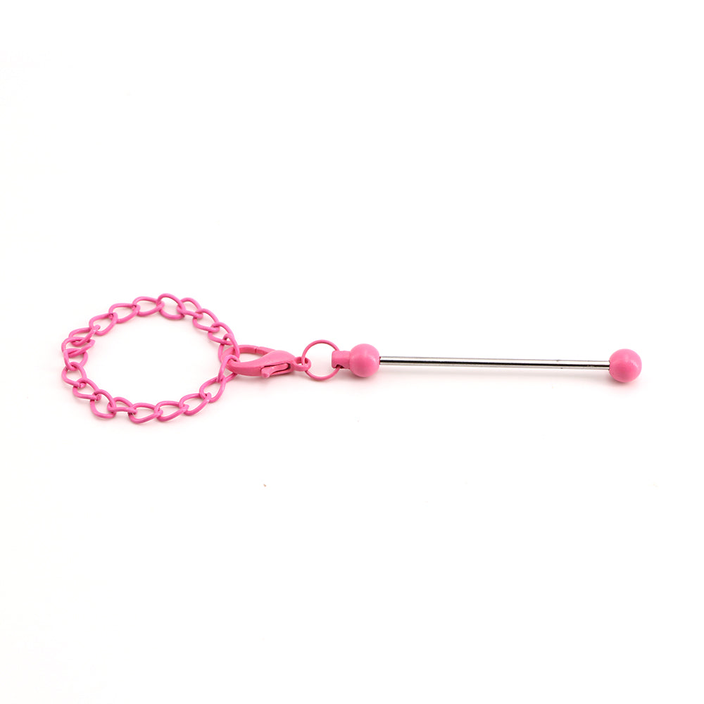 Creative Ice Bullies Cup Lip Balm Holder Keychains Beadable Bar-2PCS