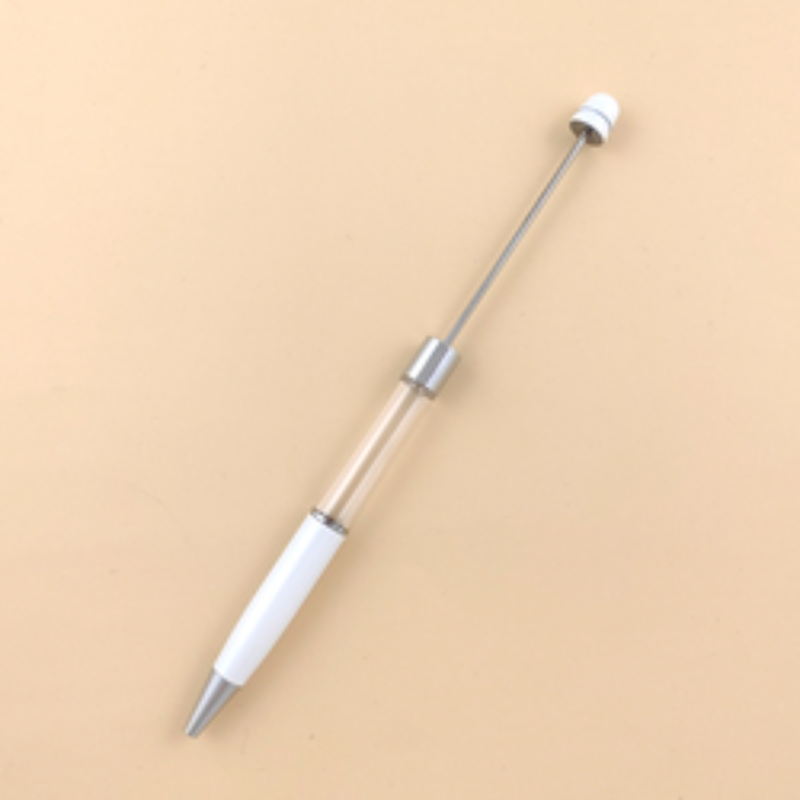 Beadable Pen Metal Colorful DIY for Beaded Pen Empty Tube Pen-2PCS