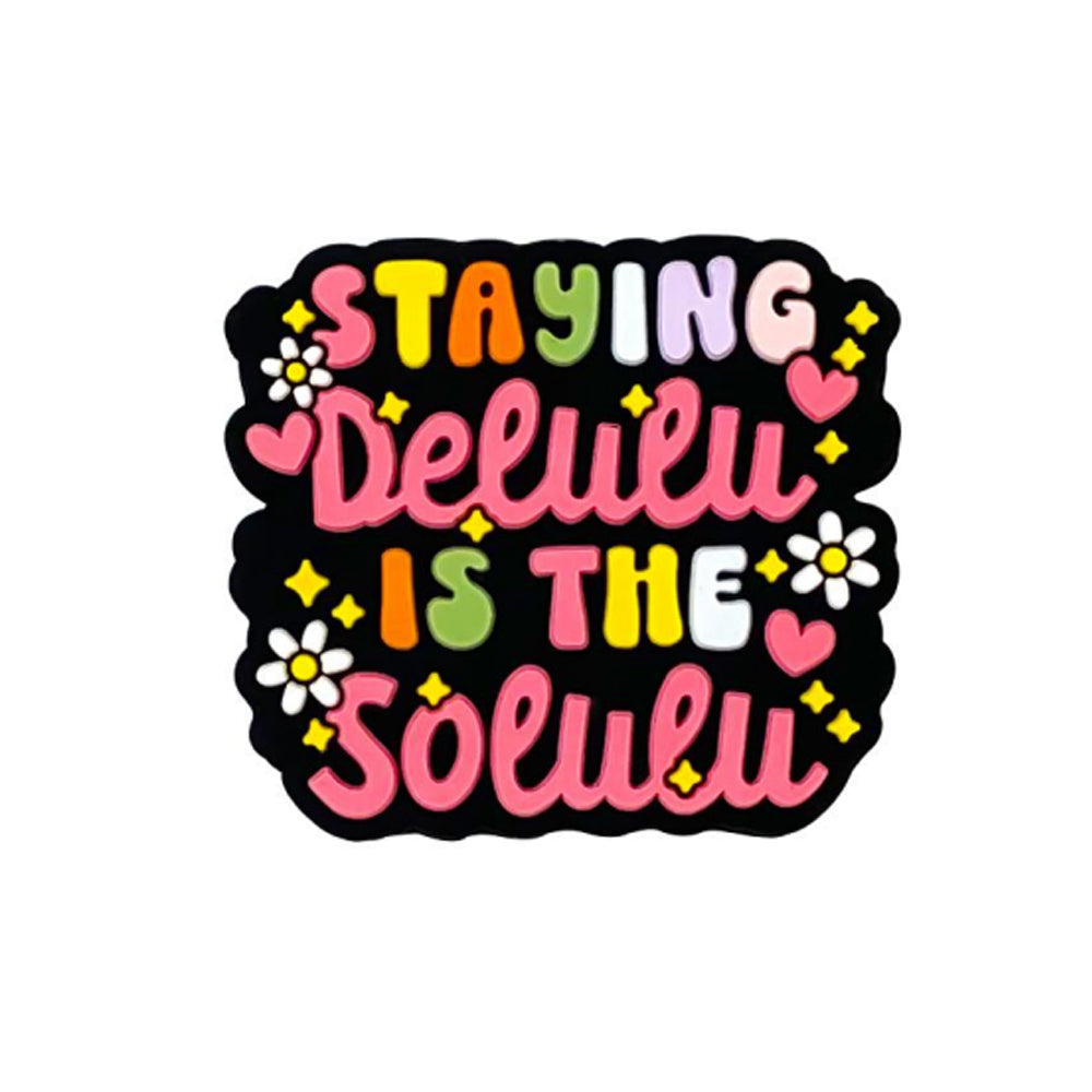Cartoon Love Color Letters Flower Pattern Silicone Beads-10PCS