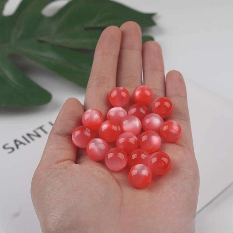 Creative 16mm Resin Imitation Colorful Opal Beads-50PCS