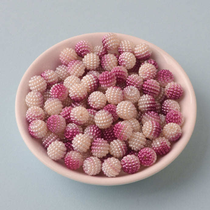Two Color Gradient DIY Beading Material Acrylic Beads10MM-200PCS