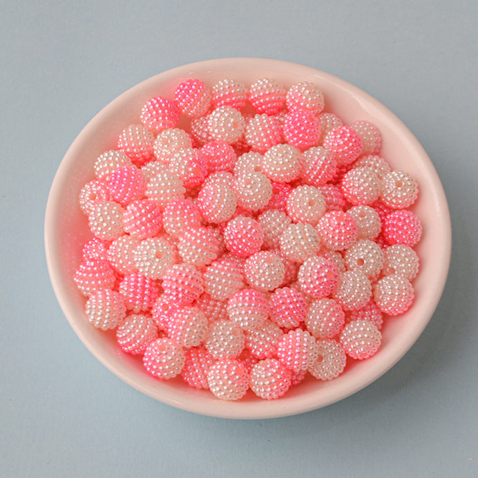 Two Color Gradient DIY Beading Material Acrylic Beads10MM-200PCS