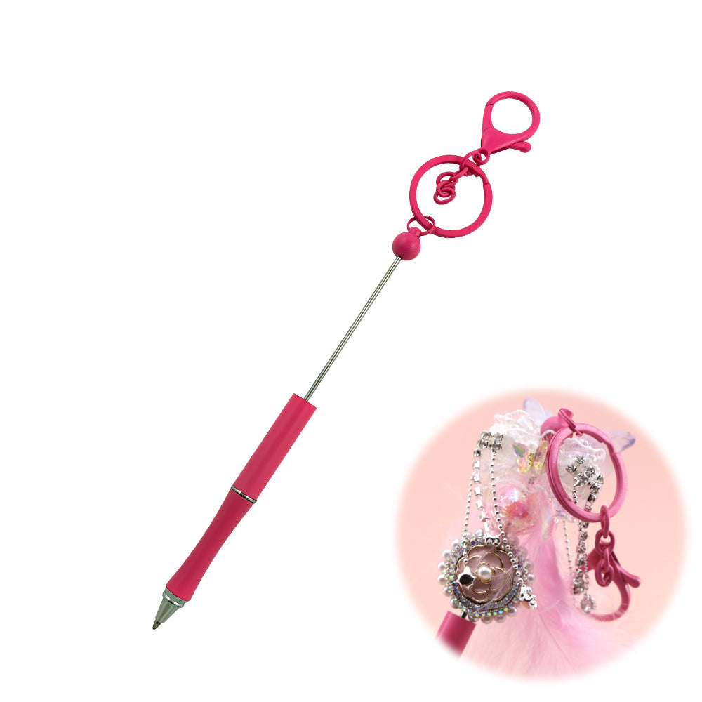 Creative Beadable Pens Handcrafts DIY Keychain Bar-2PCS