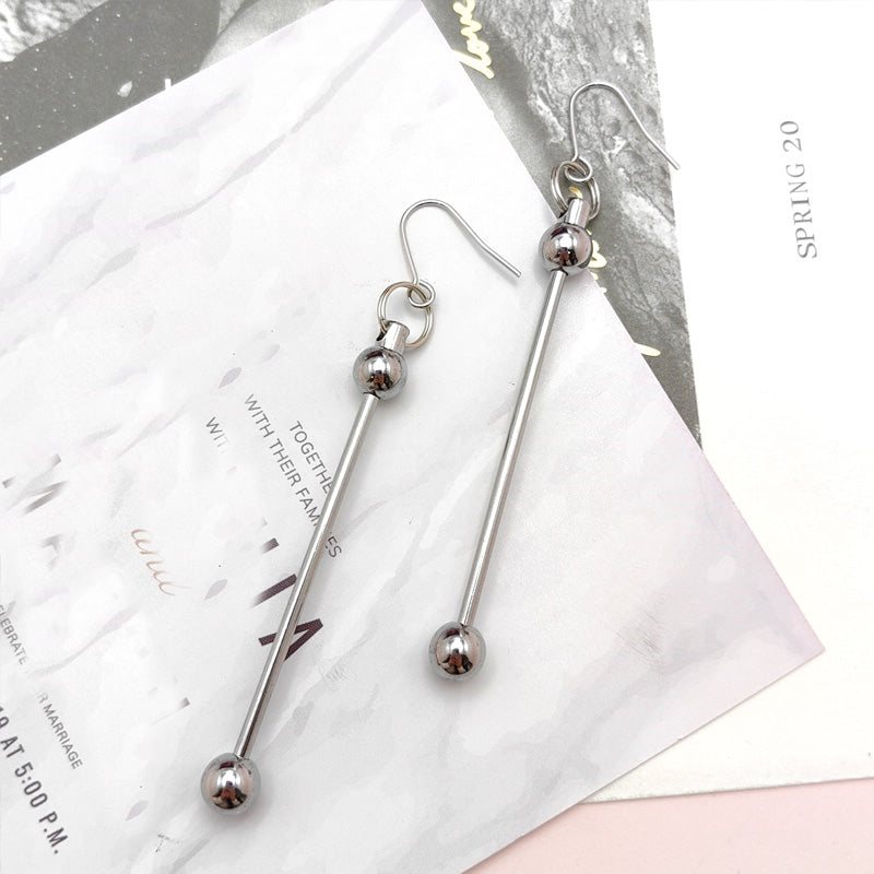 Creative Beadable Earrings DIY Short Beadable Bar-1 PAIR