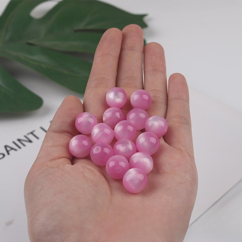 Creative 16mm Resin Imitation Colorful Opal Beads-50PCS