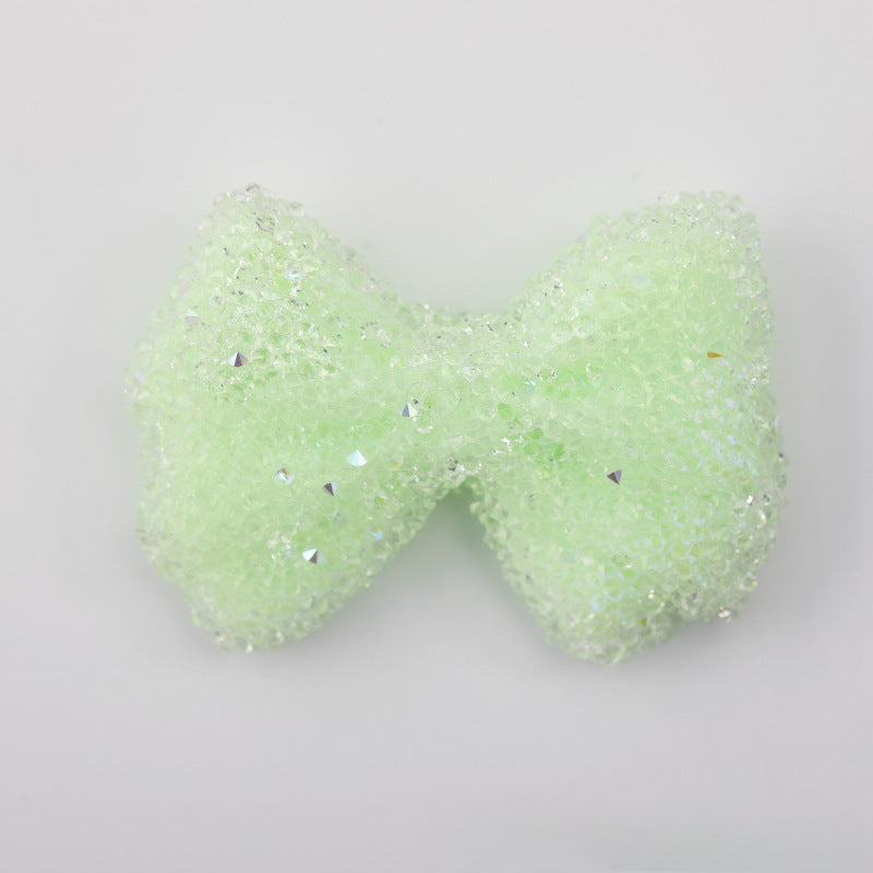 Acrylic Large Bow Tie, Sugar Bead String-2PCS