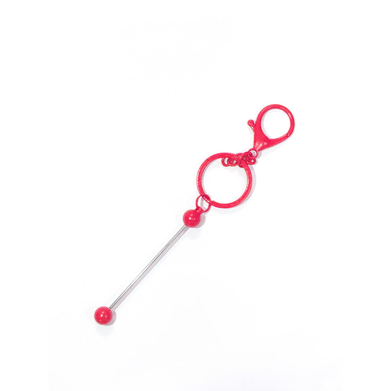 Creative Beadable DIY Metal Keychain Bar-2PCS