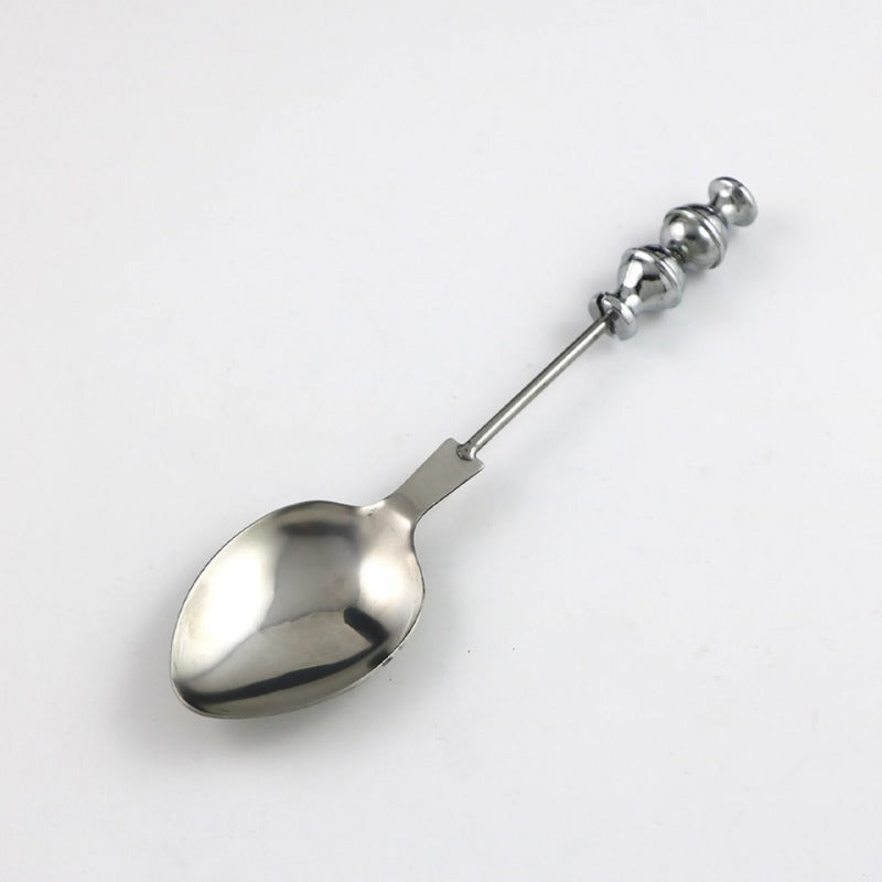 Creative DIY Beaded Stainless Steel Simple Everyday Cutlery Fork Cutlery Spoon-2PCS