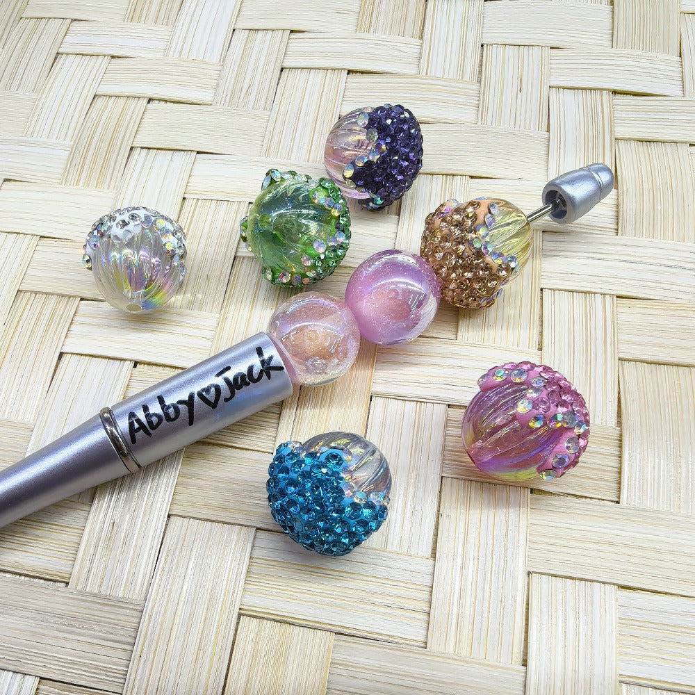 Clear Acron Water Drop Rhinestone Acrylic DIY Fancy Beads